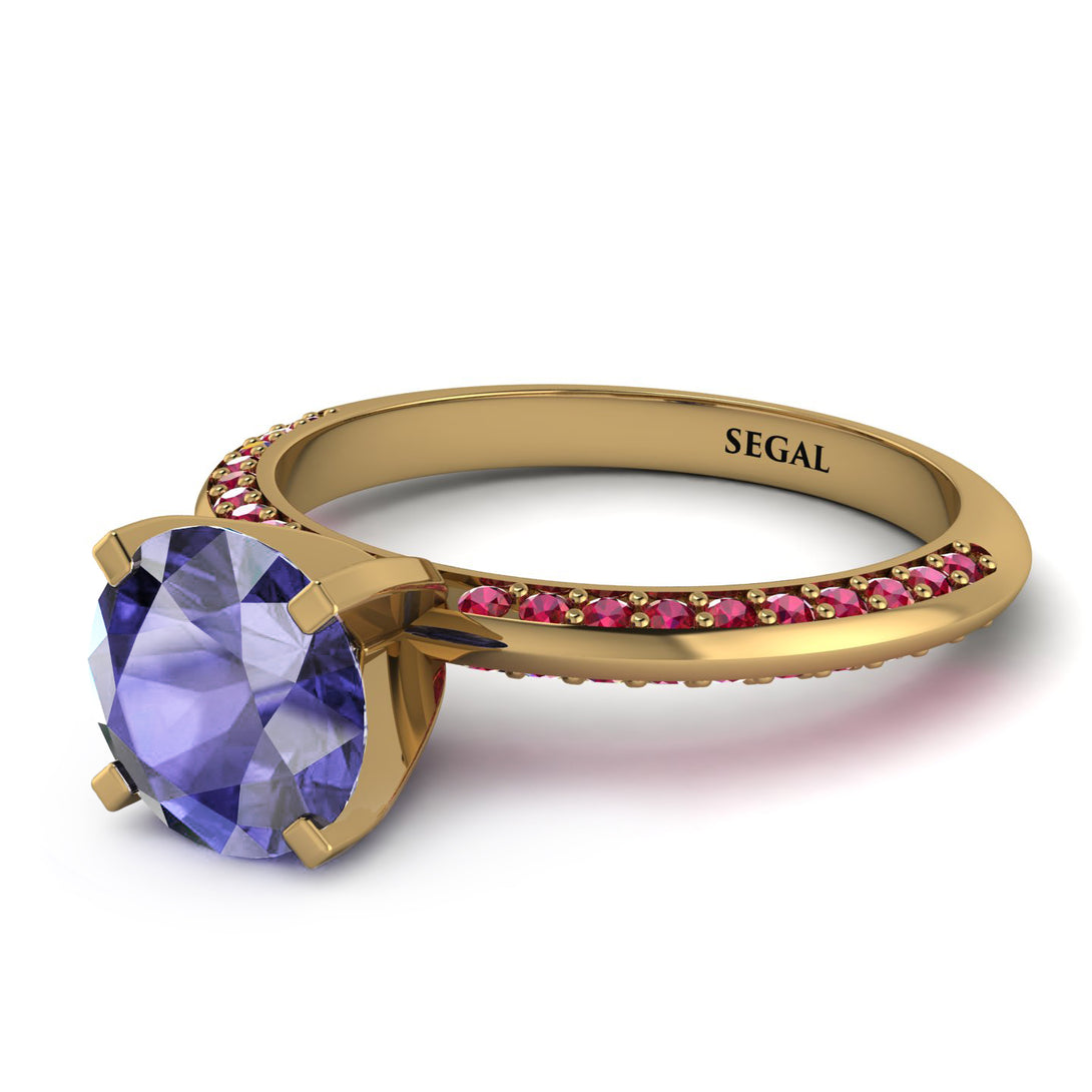 Classic Tanzanite Ring With A Twist - Leilani No. 210
