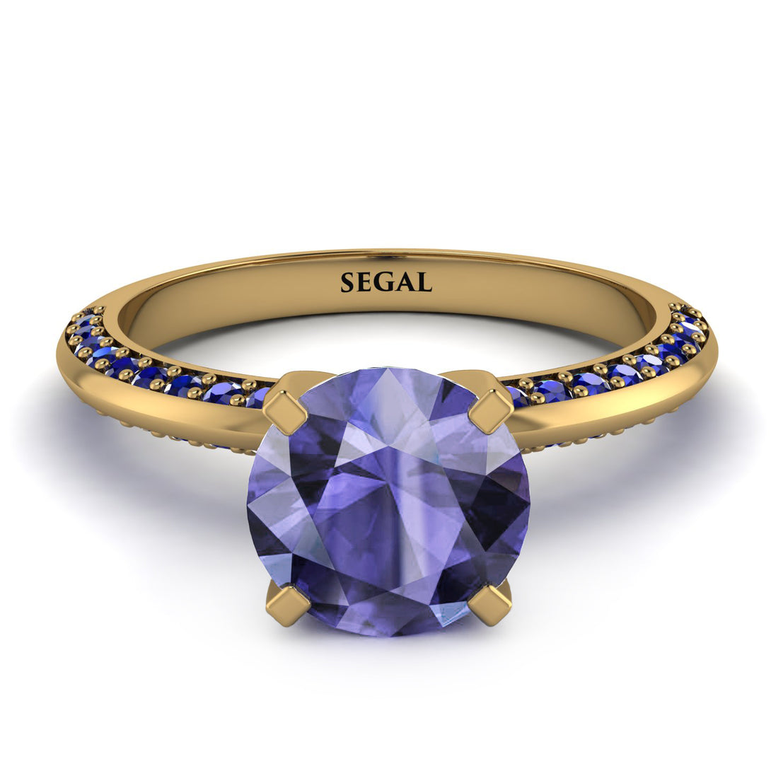 Classic Tanzanite Ring With A Twist - Leilani No. 213