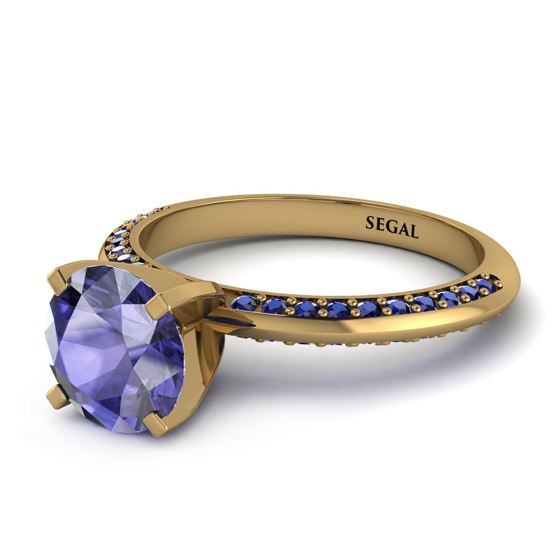 Classic Tanzanite Ring With A Twist - Leilani No. 213