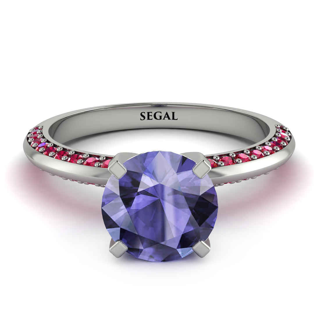 Classic Tanzanite Ring With A Twist - Leilani No. 212