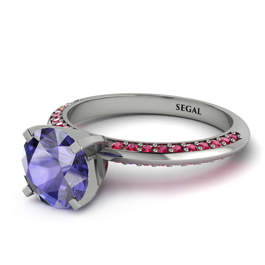 Classic Tanzanite Ring With A Twist - Leilani No. 212