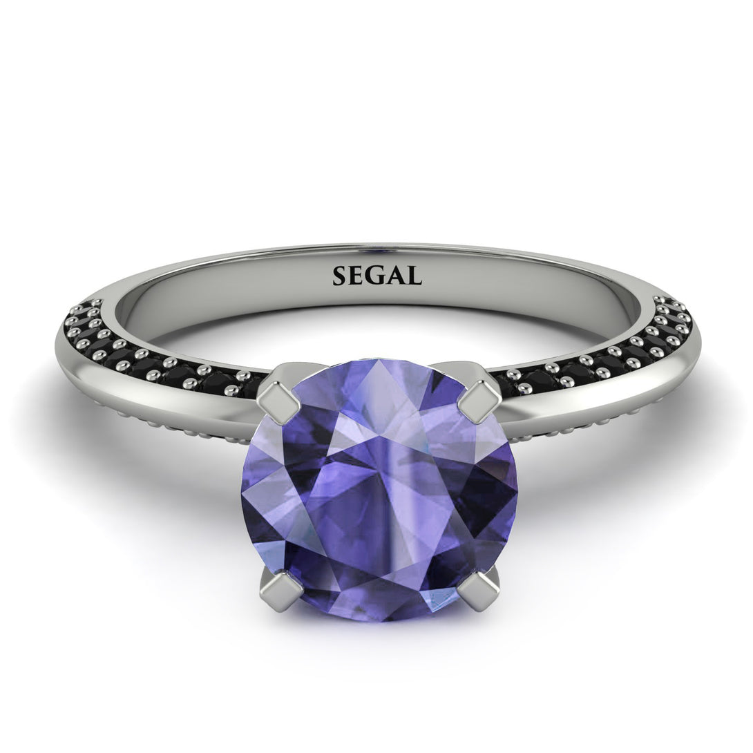 Classic Tanzanite Ring With A Twist - Leilani No. 209