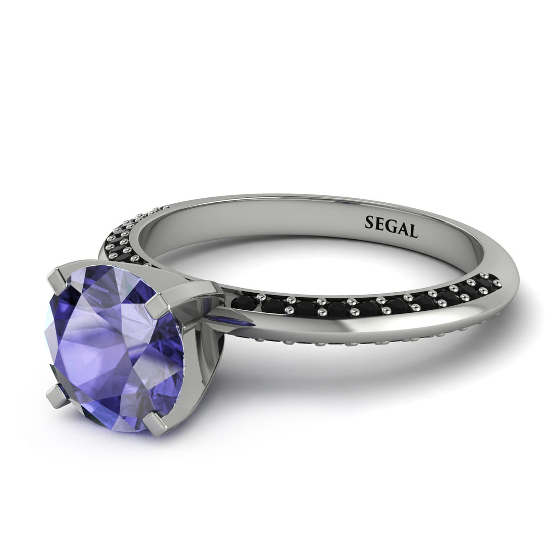 Classic Tanzanite Ring With A Twist - Leilani No. 209