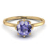 Classic Tanzanite Ring With Hidden Stones - Elliana No. 201 image 2