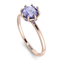Classic Tanzanite Ring With Hidden Stones - Elliana No. 202 image 1