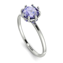 Classic Tanzanite Ring With Hidden Stones - Elliana No. 203 image 1
