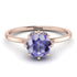 Classic Tanzanite Ring With Hidden Stones - Elliana No. 202