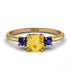 Classic Three Stone ������������������itrine Engagement Ring - Valentina No. 613 image 1