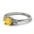Classic Three Stone ������������������itrine Engagement Ring - Valentina No. 603