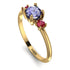 Classic Three Stone Tanzanite Engagement Ring - Valentina No. 210 image 2