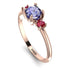 Classic Three Stone Tanzanite Engagement Ring - Valentina No. 211