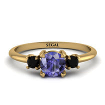Classic Three Stone Tanzanite Engagement Ring - Valentina No. 207 image 1