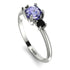 Classic Three Stone Tanzanite Engagement Ring - Valentina No. 209 image 2