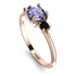 Classic Three Stone Tanzanite Engagement Ring - Valentina No. 208