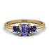 Classic Three Stone Tanzanite Engagement Ring - Valentina No. 213 image 1