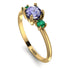 Classic Three Stone Tanzanite Engagement Ring - Valentina No. 204