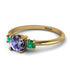 Classic Three Stone Tanzanite Engagement Ring - Valentina No. 204