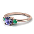 Classic Three Stone Tanzanite Engagement Ring - Valentina No. 205