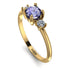 Classic Three Stone Tanzanite Engagement Ring - Valentina No. 201