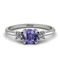 Classic Three Stone Tanzanite Engagement Ring - Valentina No. 203 image 1