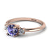 Classic Three Stone Tanzanite Engagement Ring - Valentina No. 202 image 3