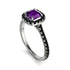 Cushion Amethyst Halo Engagement Ring - Jade No. 309