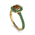Cushion Brown Diamond Halo Engagement Ring - Jade No. 1104 image 3