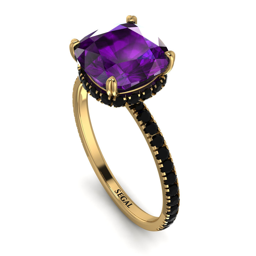 Cushion Hidden Amethyst Ring - Nova No. 307