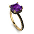 Cushion Hidden Amethyst Ring - Nova No. 307