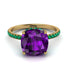 Cushion Hidden Amethyst Ring - Nova No. 304