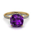 Cushion Hidden Amethyst Ring - Nova No. 301