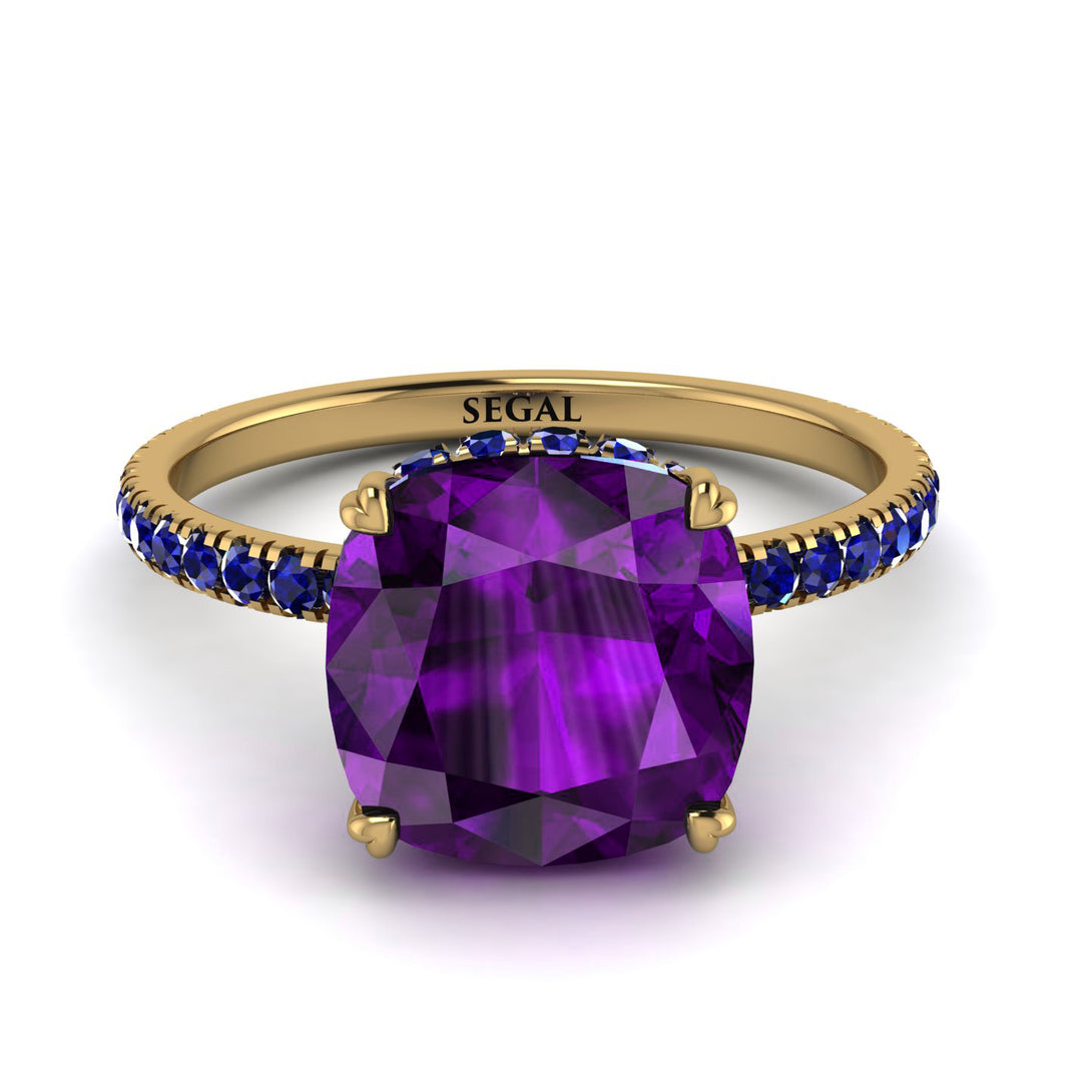 Cushion Hidden Amethyst Ring - Nova No. 313