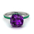Cushion Hidden Amethyst Ring - Nova No. 306