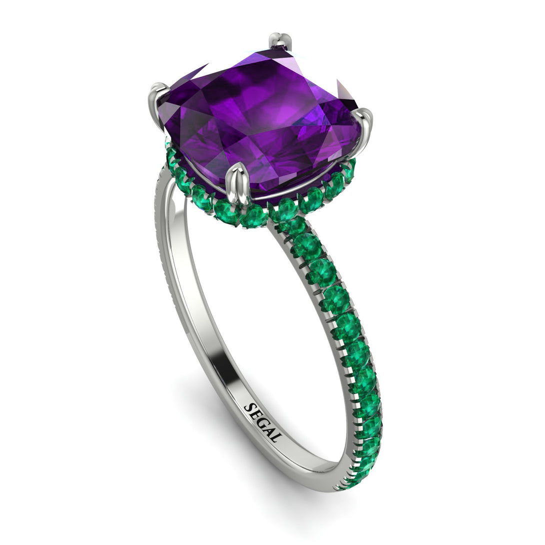 Cushion Hidden Amethyst Ring - Nova No. 306