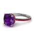 Cushion Hidden Amethyst Ring - Nova No. 312