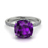 Cushion Hidden Amethyst Ring - Nova No. 303
