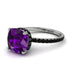 Cushion Hidden Amethyst Ring - Nova No. 309