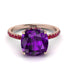 Cushion Hidden Amethyst Ring - Nova No. 311