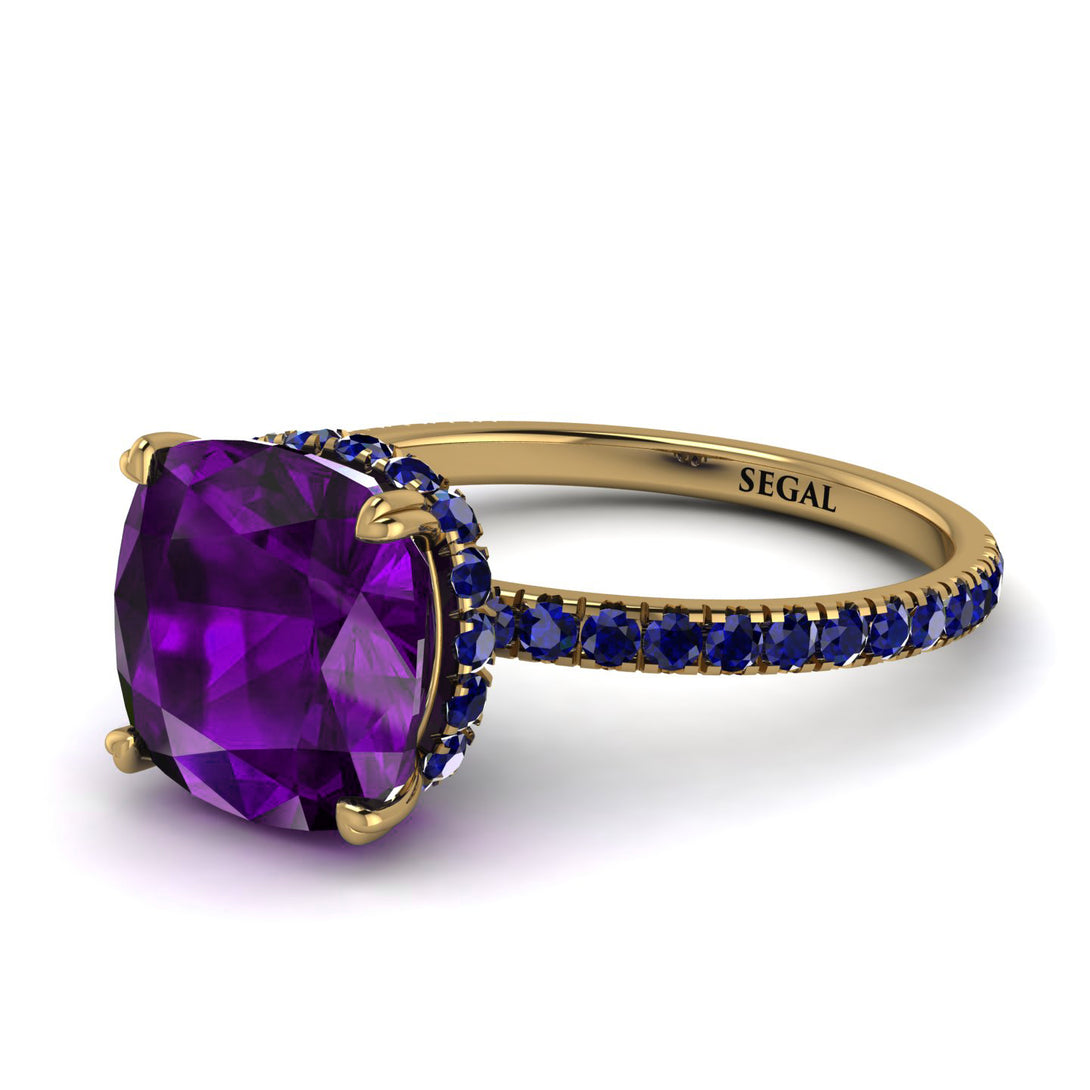 Cushion Hidden Amethyst Ring - Nova No. 313