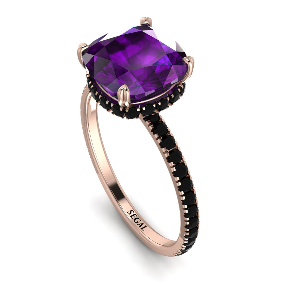 Cushion Hidden Amethyst Ring - Nova No. 308