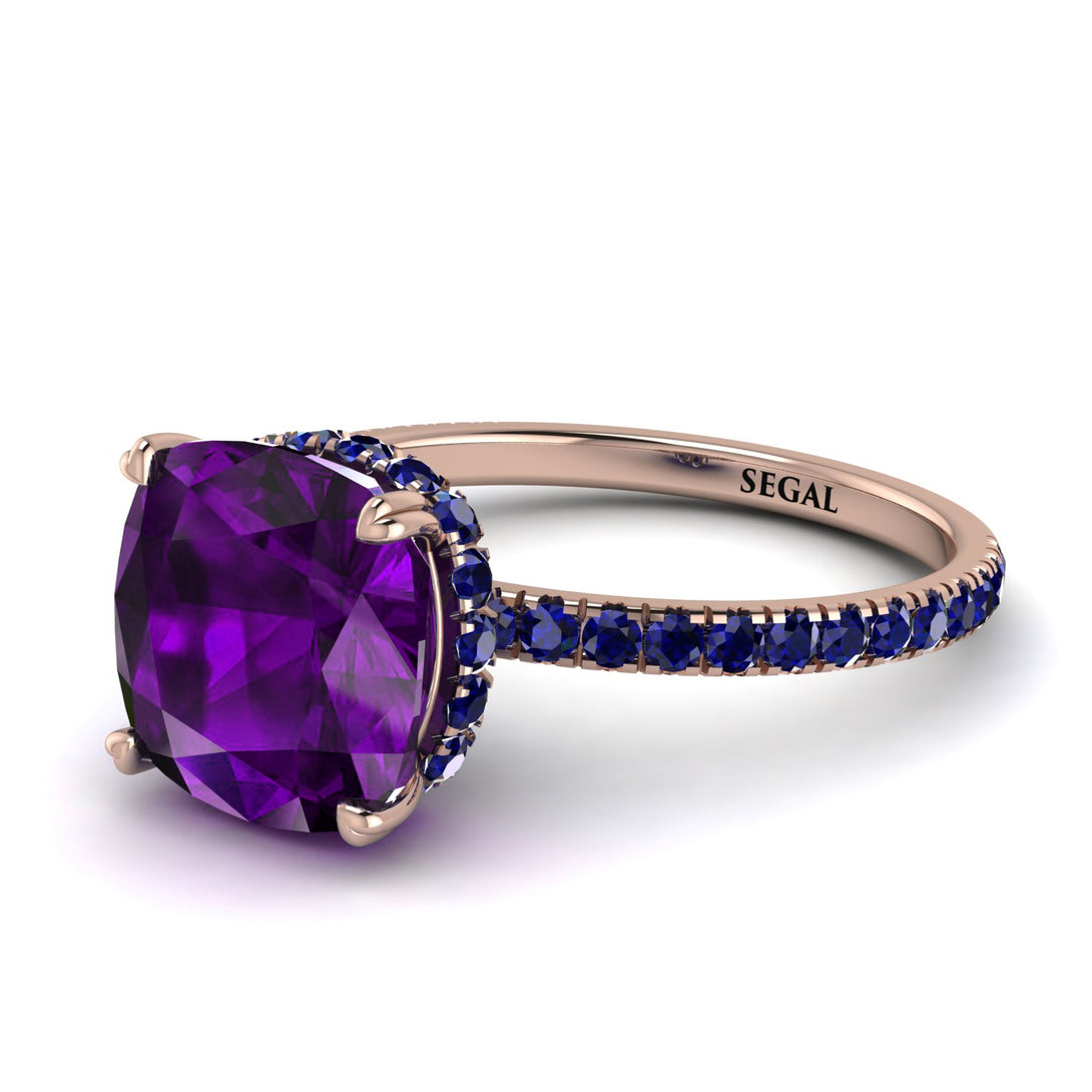 Cushion Hidden Amethyst Ring - Nova No. 314