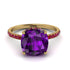 Cushion Hidden Amethyst Ring - Nova No. 310