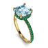 Cushion Hidden Aquamarine Ring - Nova No. 404