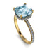 Cushion Hidden Aquamarine Ring - Nova No. 401