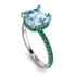 Cushion Hidden Aquamarine Ring - Nova No. 406