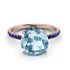 Cushion Hidden Aquamarine Ring - Nova No. 414