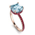Cushion Hidden Aquamarine Ring - Nova No. 411