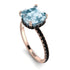 Cushion Hidden Aquamarine Ring - Nova No. 408