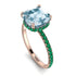 Cushion Hidden Aquamarine Ring - Nova No. 405