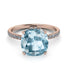 Cushion Hidden Aquamarine Ring - Nova No. 402